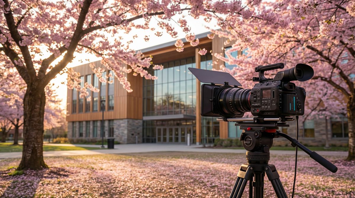 爆料吃瓜网传媒校园拍摄现场